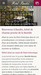 Mobile Screenshot of hotelbaudin.com